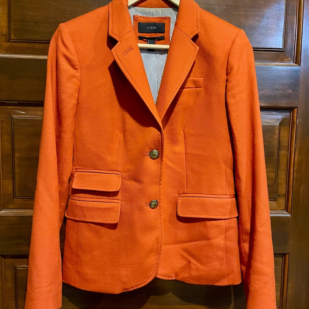 J. Crew Bold Orange Women's Blazer